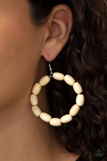 Earrings LIVING THE WOOD LIFE - WHITE E209