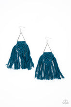 Load image into Gallery viewer, Earrings Modern Day Macrame - Blue E68