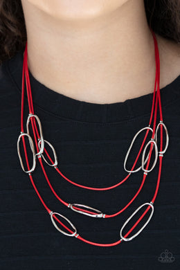 Necklaces Check Your CORD-inates - Red N472