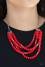 Load image into Gallery viewer, Necklace Best POSH-ible Taste - Red N140