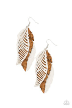 Load image into Gallery viewer, Earrings WINGING Off The Hook - White E211