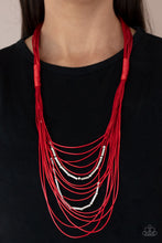 Load image into Gallery viewer, Necklace Nice CORD-ination - Red N2296