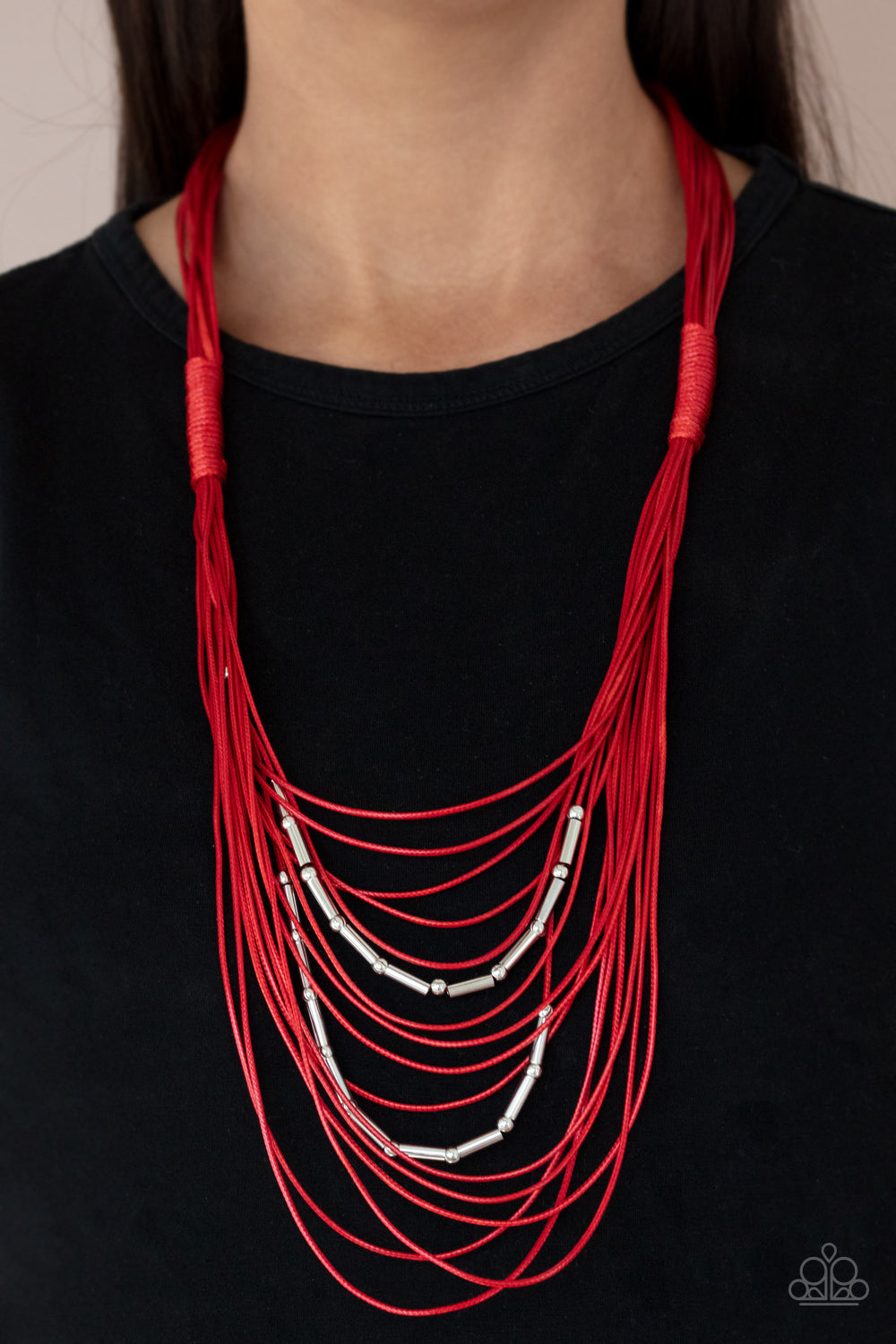 Necklace Nice CORD-ination - Red N2296