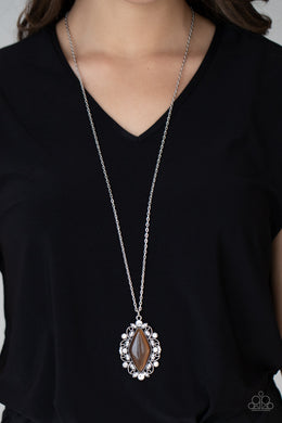 Necklace Exquisitely Enchanted - Brown