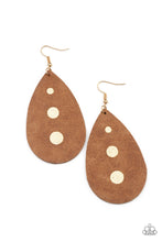 Load image into Gallery viewer, Earrings Rustic Torrent - Gold E403
