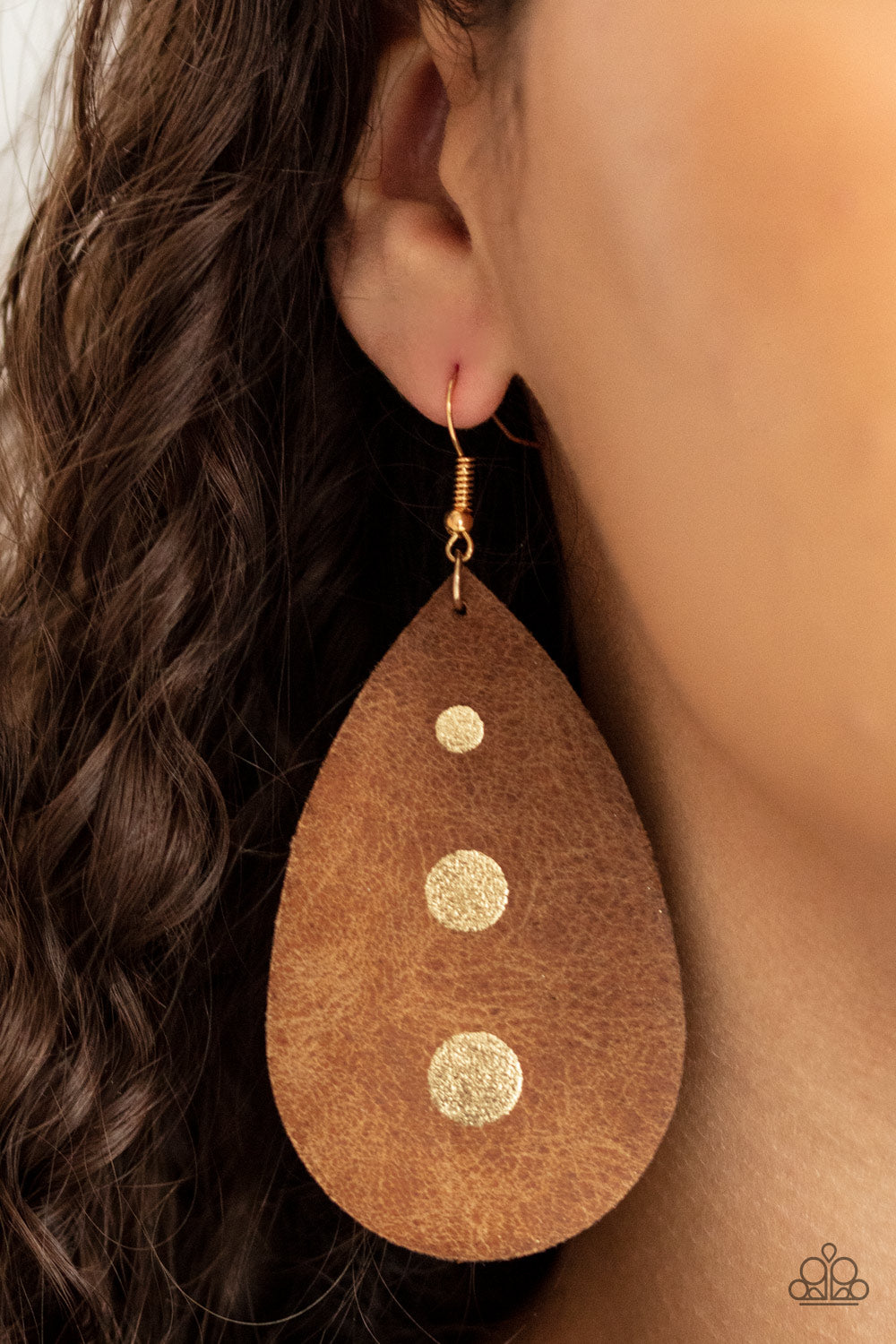 Earrings Rustic Torrent - Gold E403