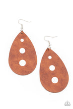 Load image into Gallery viewer, Earrings Rustic Torrent - Brown E27