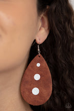 Load image into Gallery viewer, Earrings Rustic Torrent - Brown E27