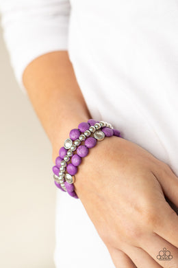 Bracelets Desert Verbena - Purple B92