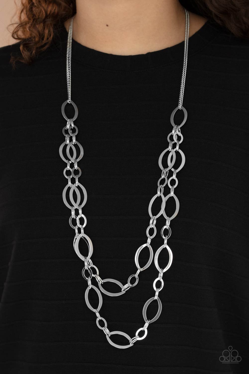 Necklace The OVAL-achiever - Silver N205
