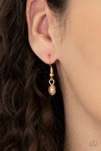 Load image into Gallery viewer, Necklace Poshly Petite - Gold Pearl  N271