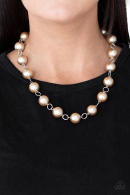 Necklace Ensconced in Elegance - Brown N267