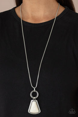 Necklace Stone Prairies - White N72
