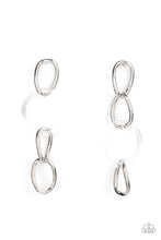 Load image into Gallery viewer, Earrings Talk In Circles - White E337