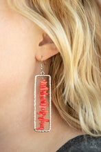 Load image into Gallery viewer, Earrings Don’t QUARRY, Be Happy - Red E234
