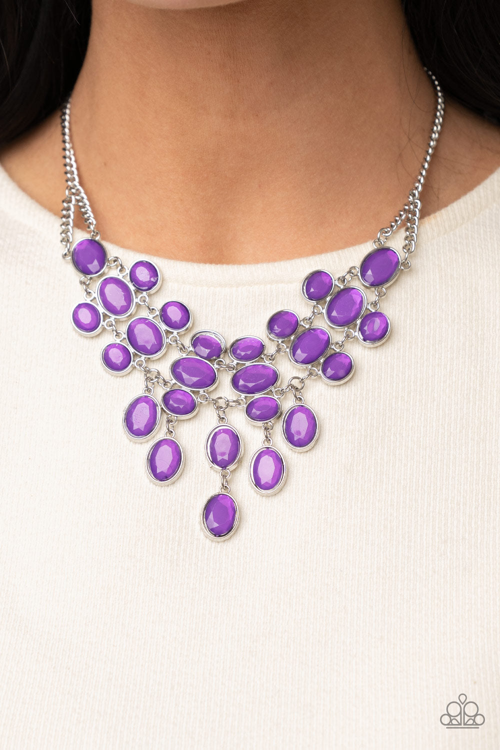 Necklaces Serene Gleam - Purple N433