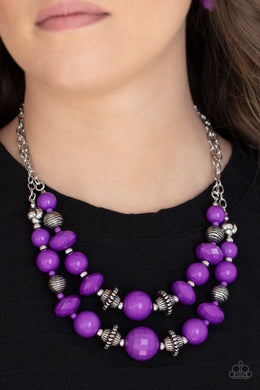 Necklace Upscale Chic - Purple N439