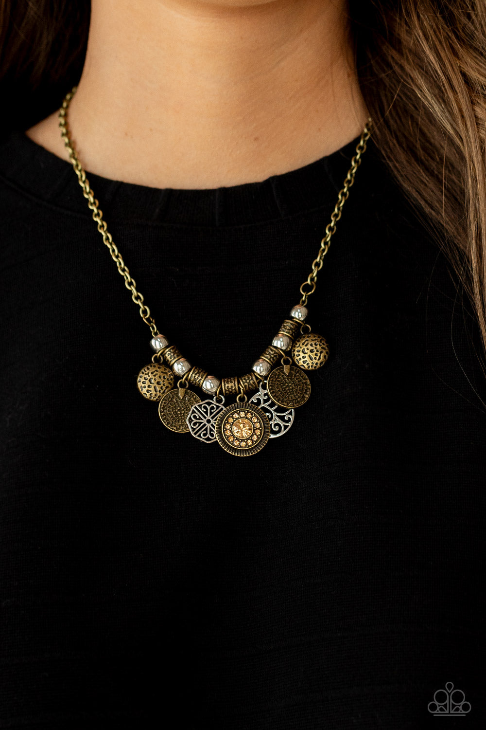 Necklace To Coin A Phrase - Brass N2100