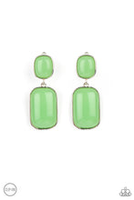 Load image into Gallery viewer, Earrings Meet Me At The Plaza - Green Clip On F1