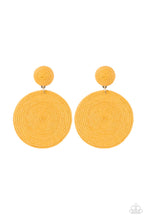Load image into Gallery viewer, Earrings Circulate The Room - Yellow E2244