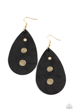 Load image into Gallery viewer, Earrings Rustic Torrent - Black E2088