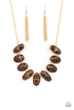 Load image into Gallery viewer, Necklaces Elliptical Episode - Brown