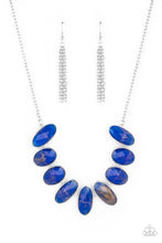 Load image into Gallery viewer, Necklace Elliptical Episode - Blue