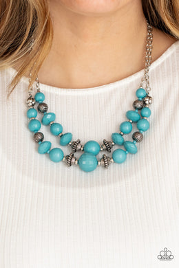 Necklace Upscale Chic - Blue N439