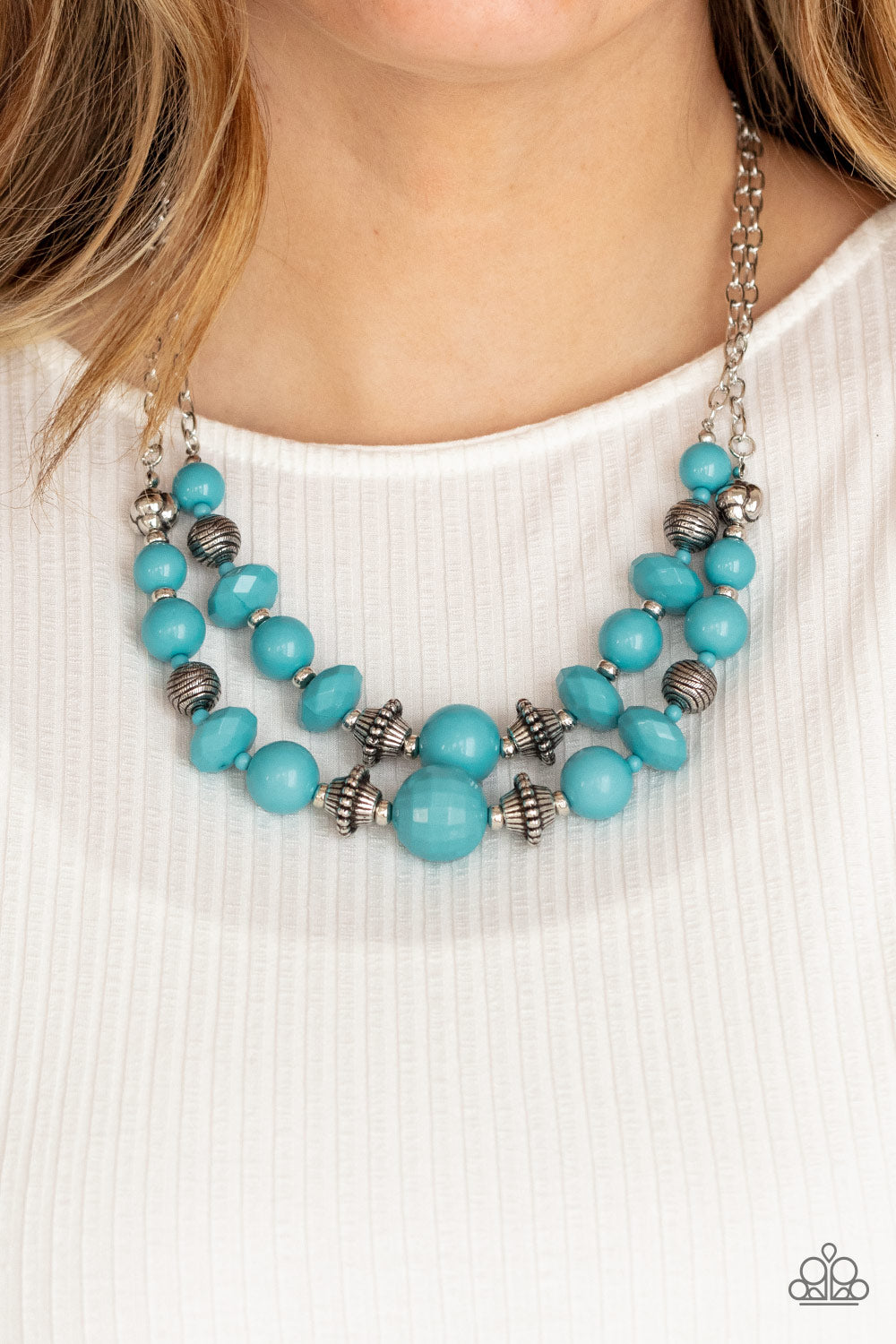 Necklace Upscale Chic - Blue N439