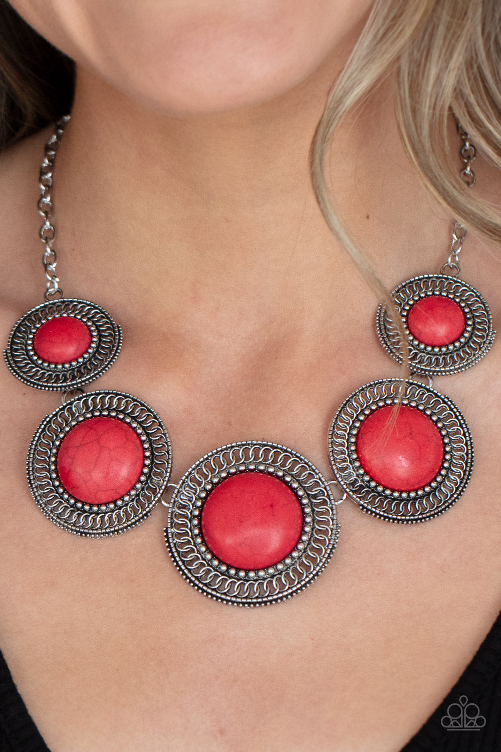 Necklace She Went West - Red N2146