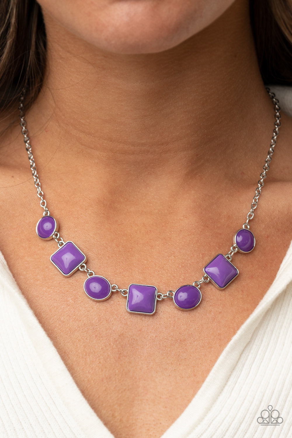 Necklace Trend Worthy - Purple N431
