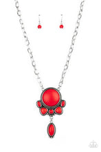 Load image into Gallery viewer, Necklace Geographically Gorgeous - Red N2251