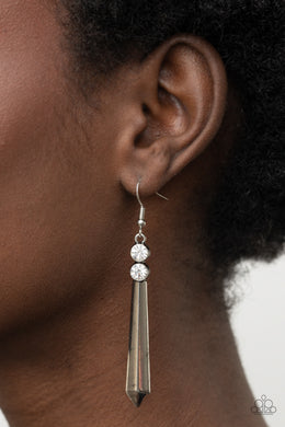 Earrings Sparkle Stream - White E543