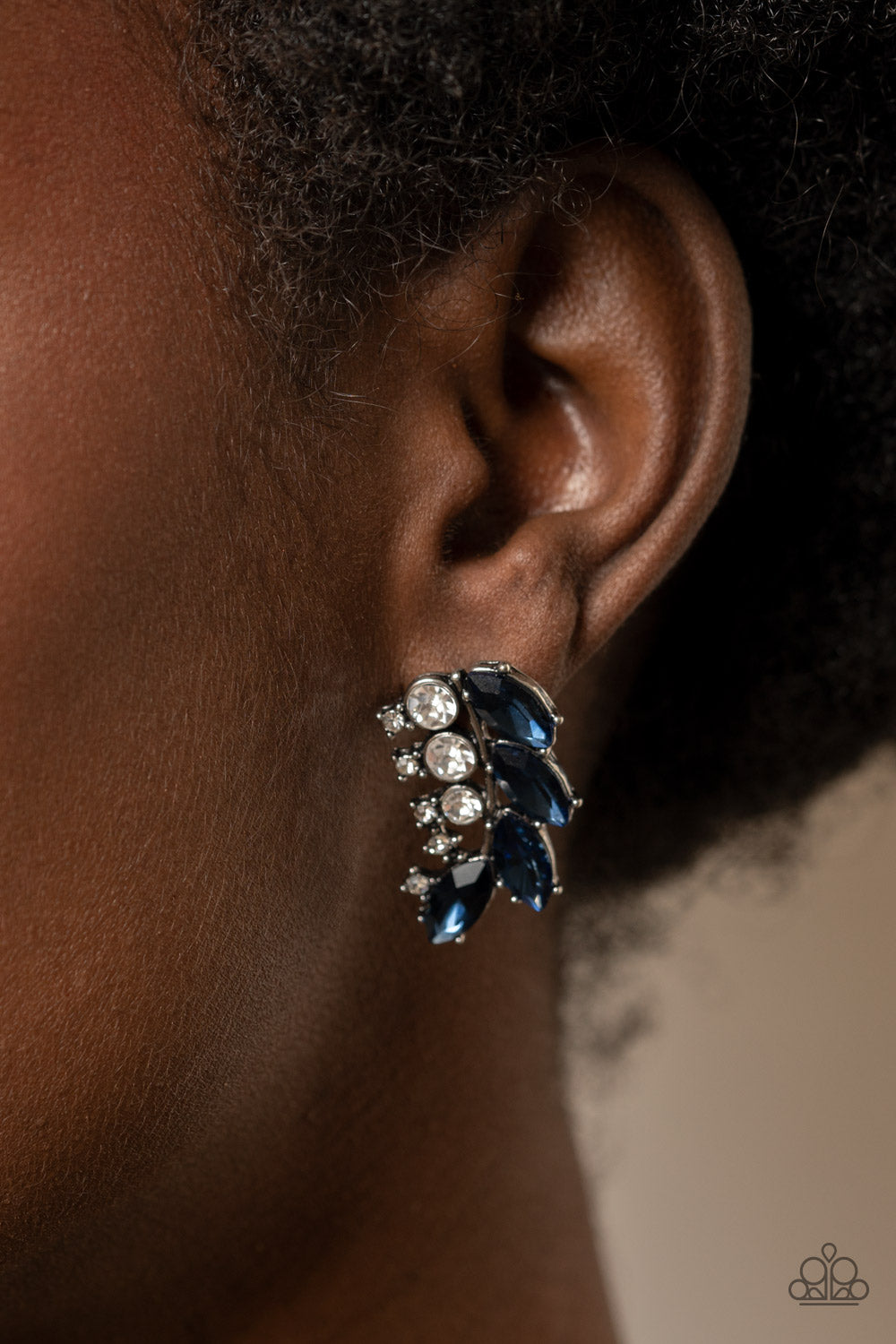 Earrings Flawless Fronds - Blue