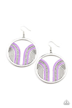 Load image into Gallery viewer, Earrings Delightfully Deco - Purple