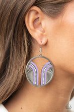 Load image into Gallery viewer, Earrings Delightfully Deco - Purple