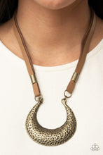 Load image into Gallery viewer, Necklaces Majorly Moonstruck - Brass N2338