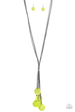 Load image into Gallery viewer, Necklace TIDAL TASSELS – GREEN N2008