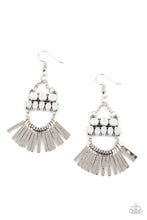 Load image into Gallery viewer, Earrings A FLARE For Fierceness - White E2110