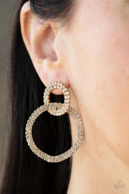 Earrings Intensely Icy - Gold E521