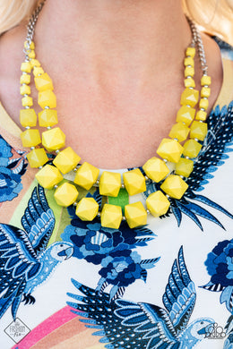 Necklace Summer Excursion Yellow N381