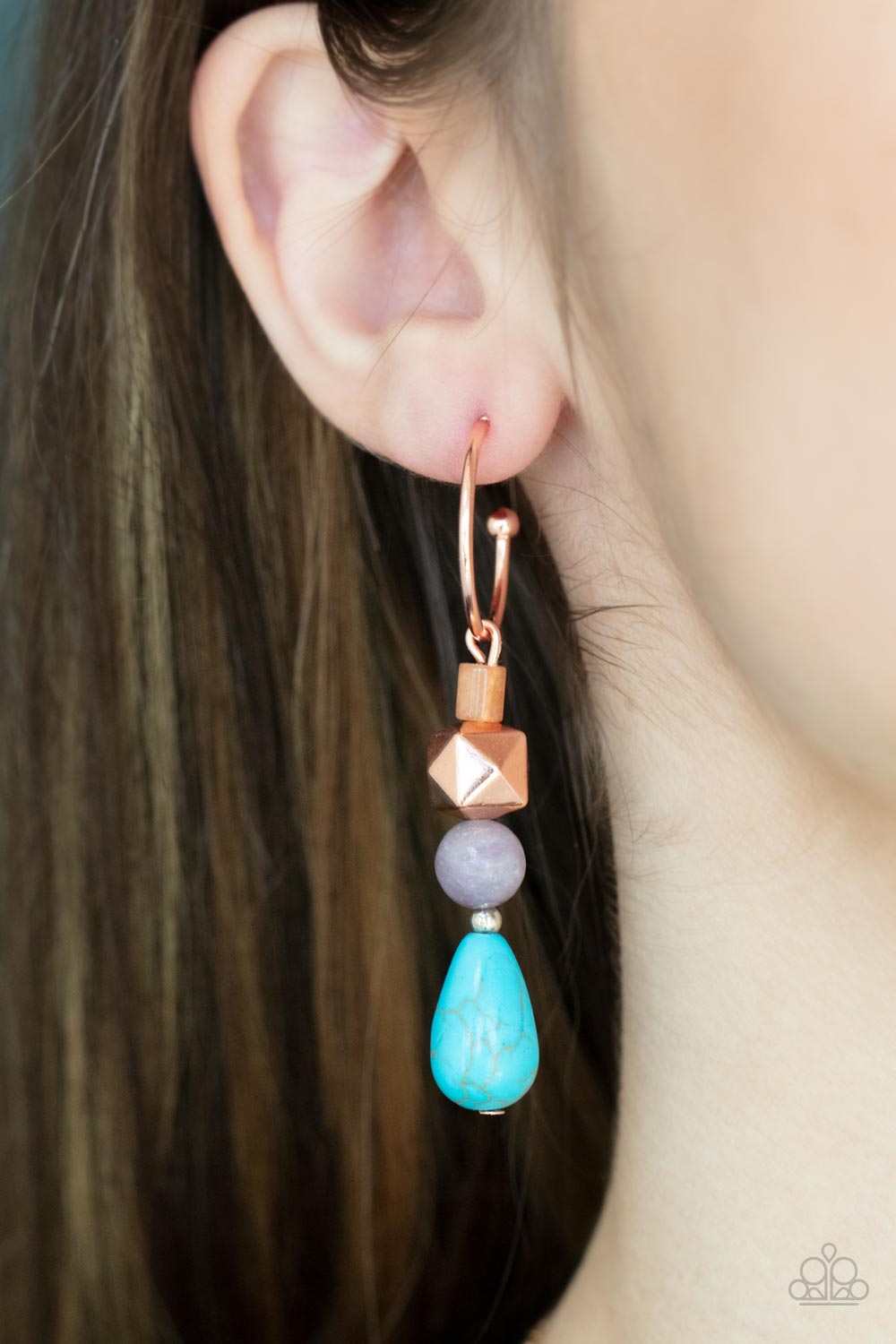 Earrings Boulevard Stroll - Copper E2072