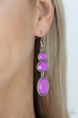 Earrings Tiers Of Tranquility - Purple E192