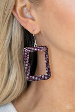Load image into Gallery viewer, Earrings World FRAME-ous - Purple E307