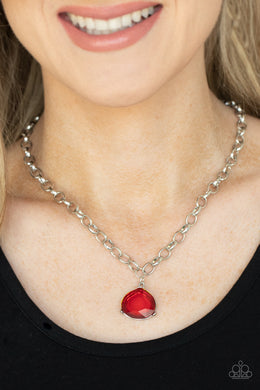 Necklace Gallery Gem - Red N473