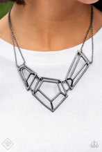 Load image into Gallery viewer, Necklace 3-D Drama - Black N298