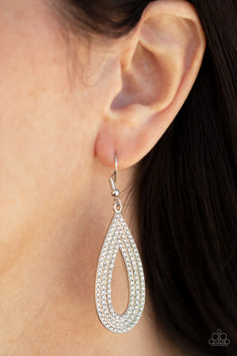 Earrings Exquisite Exaggeration - White E2163