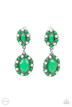 Load image into Gallery viewer, Earrings Positively Pampered - Green Clip Ons FINAL