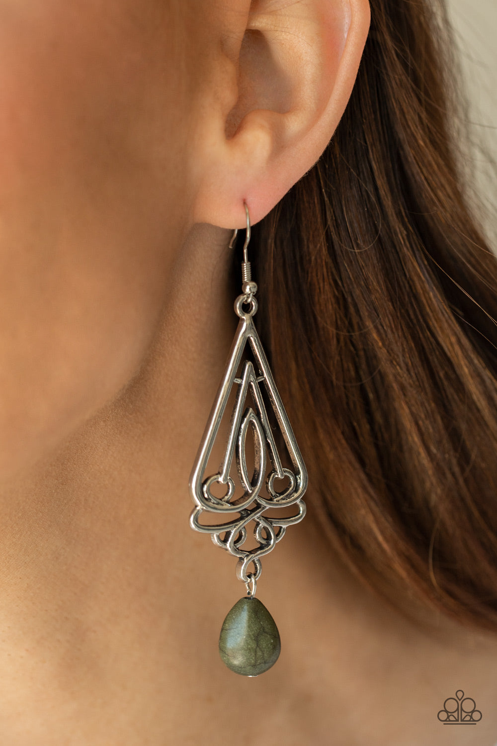 Earrings Transcendent Trendsetter - Green