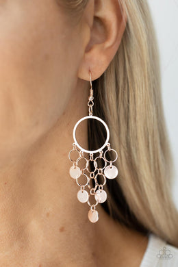 Earrings Cyber Chime - Rose Gold E2109